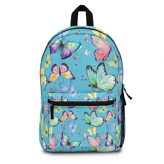 Backpack - Butterflies - Light Blue