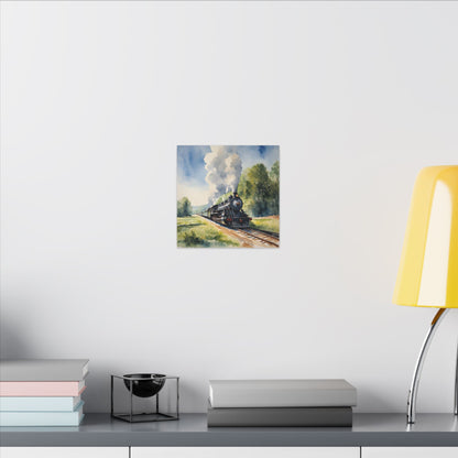 Matte Wall Canvas - Train has left the Station - Wheels & Wings Collection