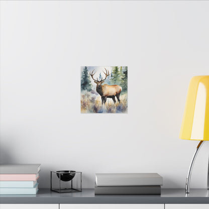 Matte Wall Canvas - Elk - The Great Outdoors Collection
