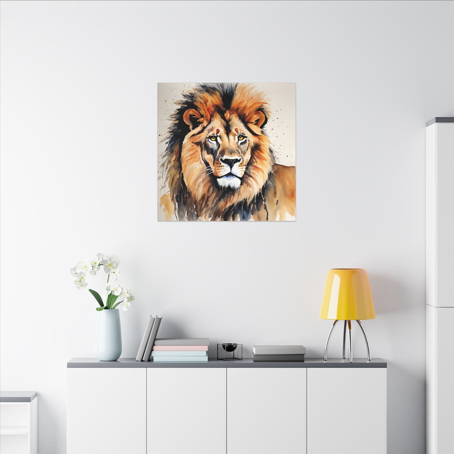 Matte Wall Canvas - Lion's Mane - African Safari Collection