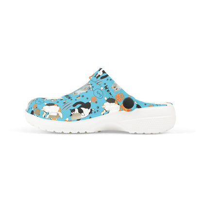 Kid's Foam Clogs - Fat Cat - Light Blue