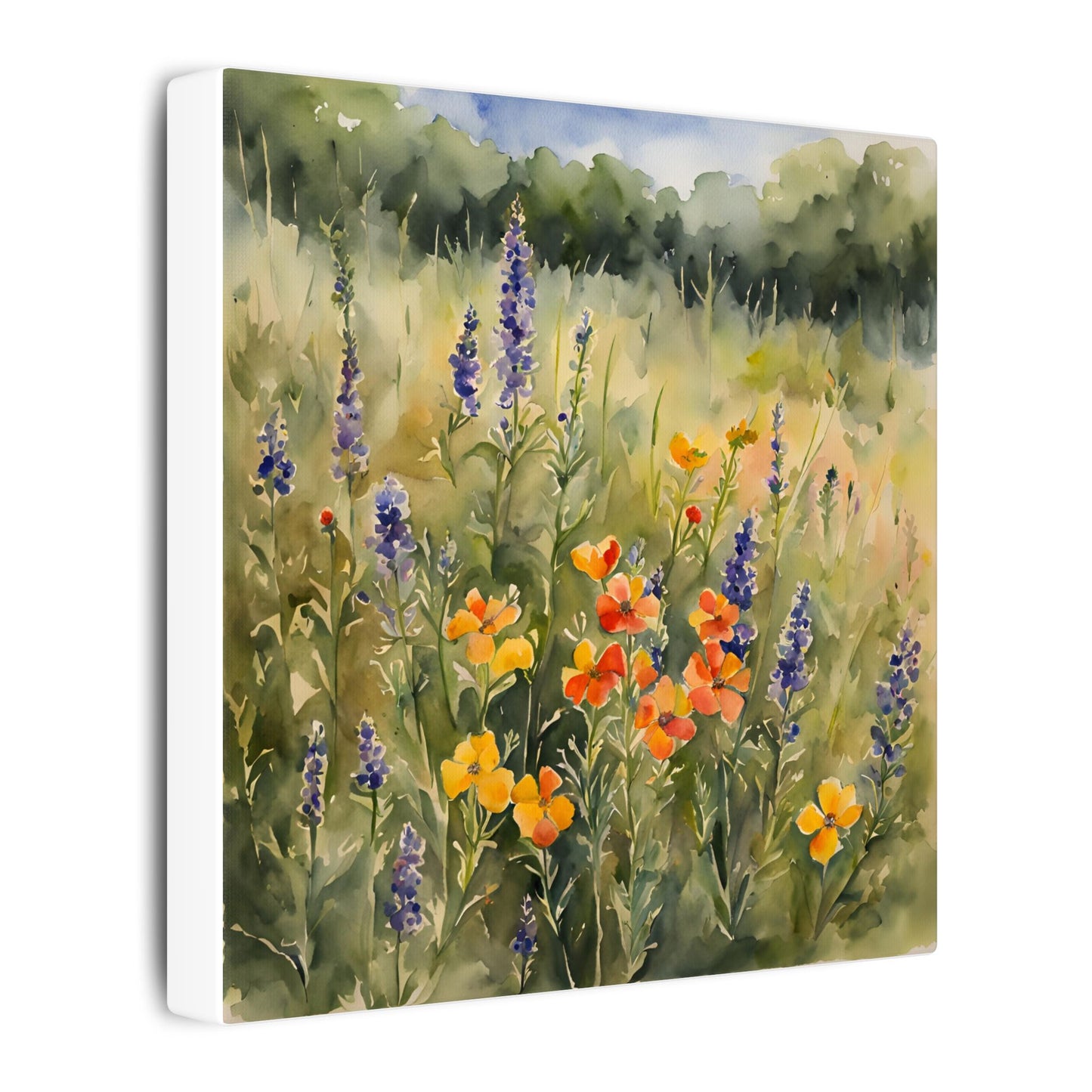 Matte Wall Canvas - Texas Wildflower - Bloom and Grow Collection