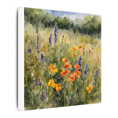 Matte Wall Canvas - Texas Wildflower - Bloom and Grow Collection