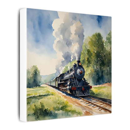 Matte Wall Canvas - Train has left the Station - Wheels & Wings Collection