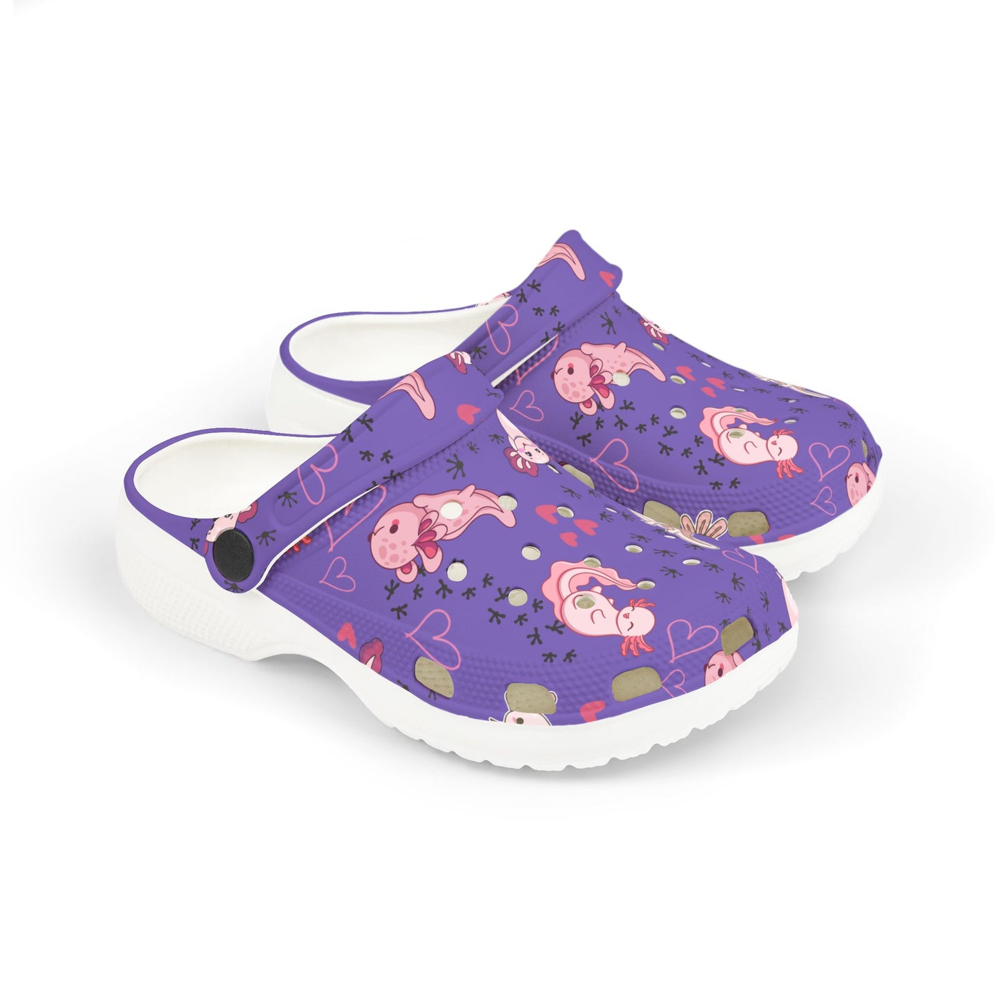 Kid's Foam Clogs - Axolotl - Periwinkle