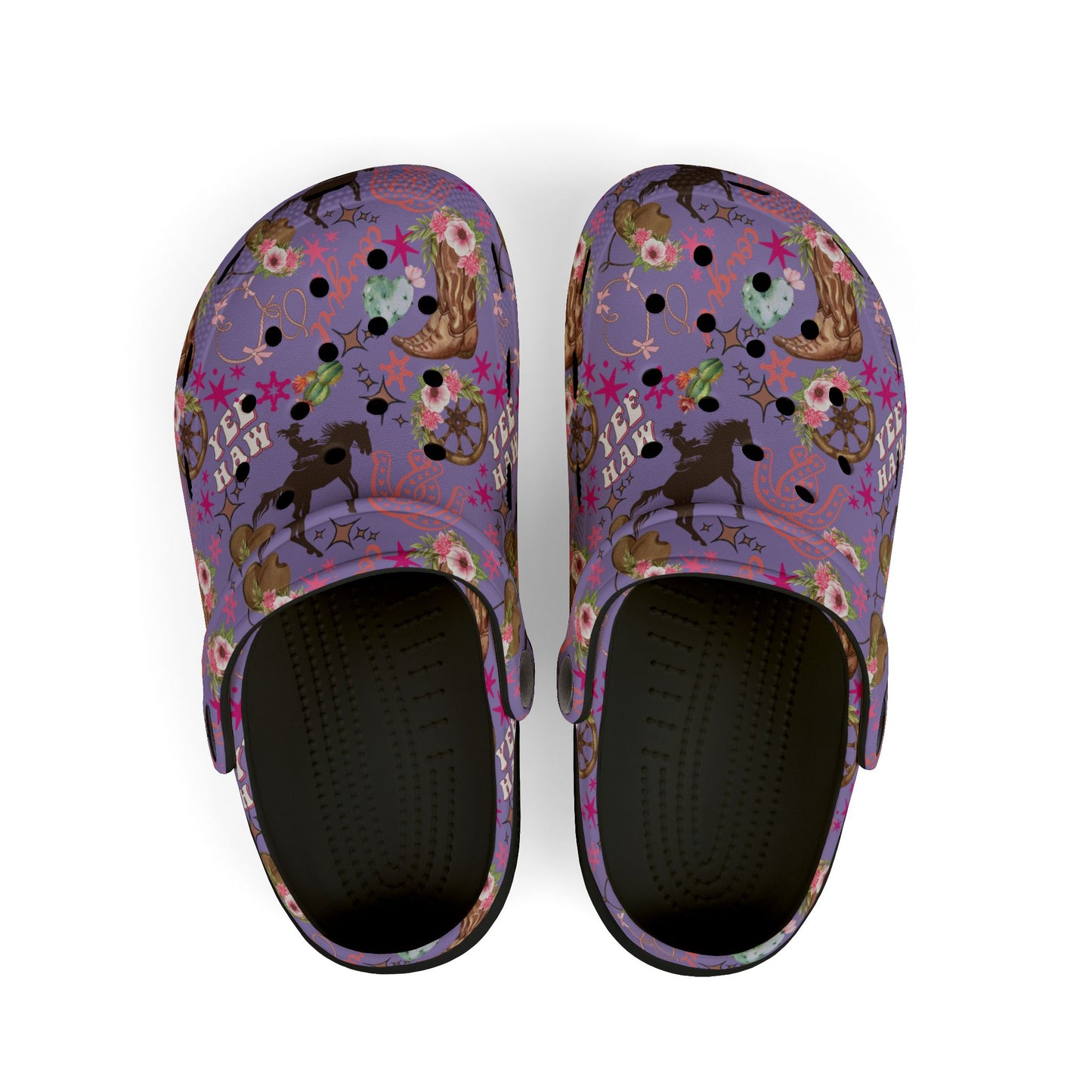 Kid's Foam Clogs - Cowgirl - Lavender