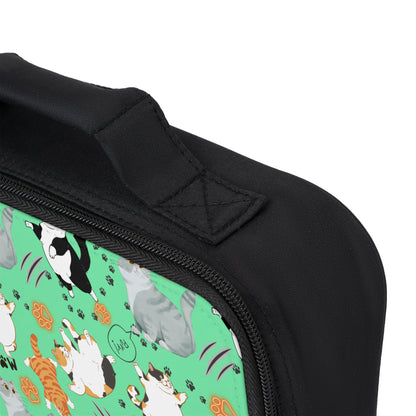 Lunch Bag - Fat Cat - Mint Green