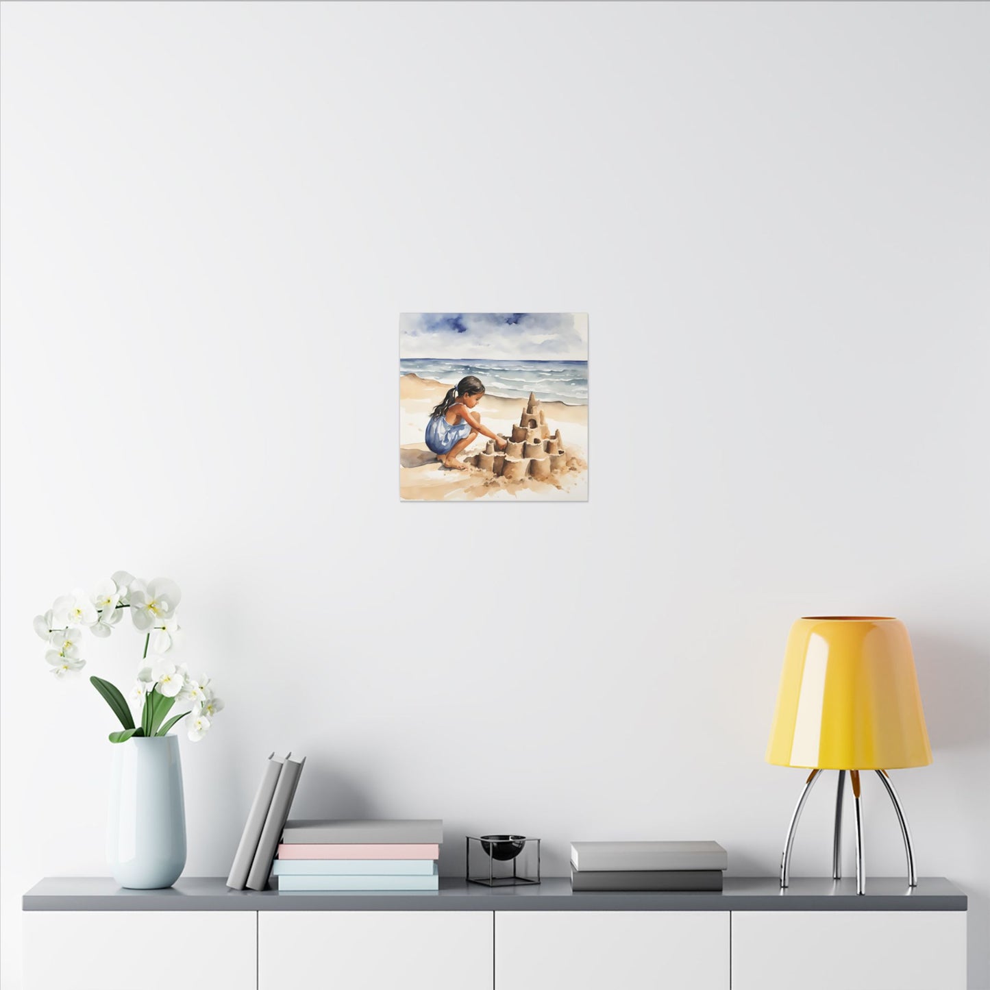 Matte Wall Canvas - Sand Castle - Neptune's Nursery Collection