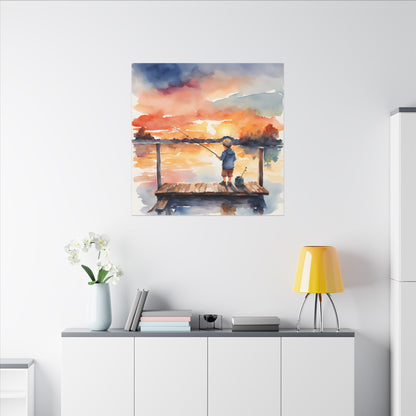 Matte Wall Canvas - Fishing - The Great Outdoors Collection