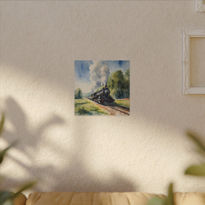 Matte Wall Canvas - Train has left the Station - Wheels & Wings Collection