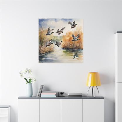 Matte Wall Canvas - Ducks - The Great Outdoors Collection