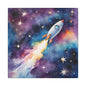 Matte Wall Canvas - Rocket Ship - Beyond the Stars Collection