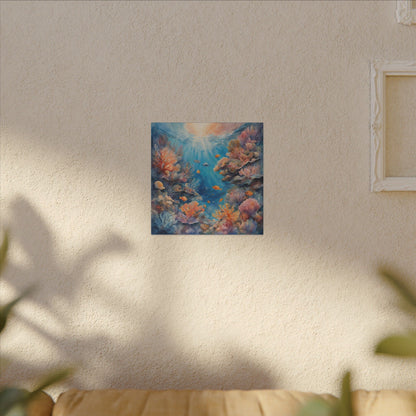 Matte Wall Canvas - Reef Life - Neptune's Nursery Collection