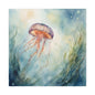 Matte Wall Canvas - Jellyfish - Neptune's Nursery Collection
