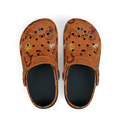 Kid's Foam Clogs - Cowboy - Natural Hide