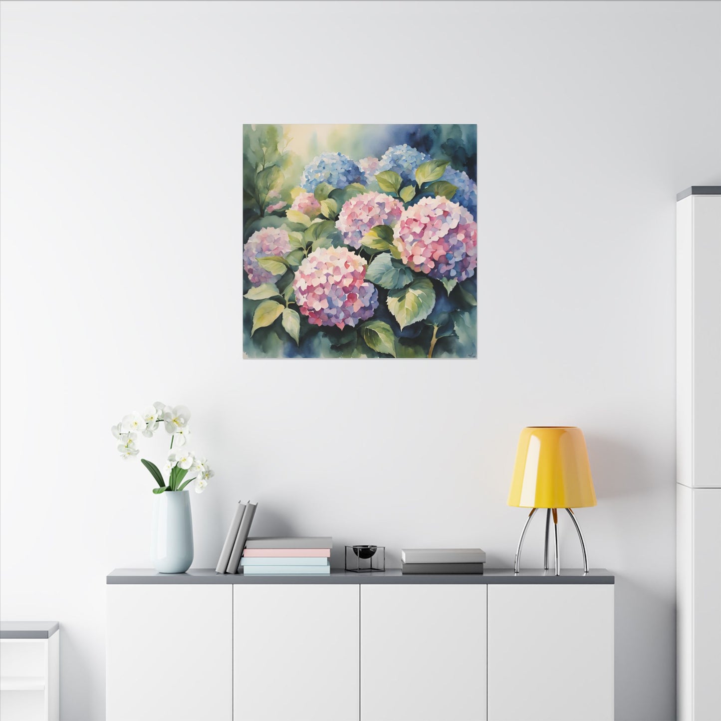 Matte Wall Canvas - Hydrangea - Bloom and Grow Collection