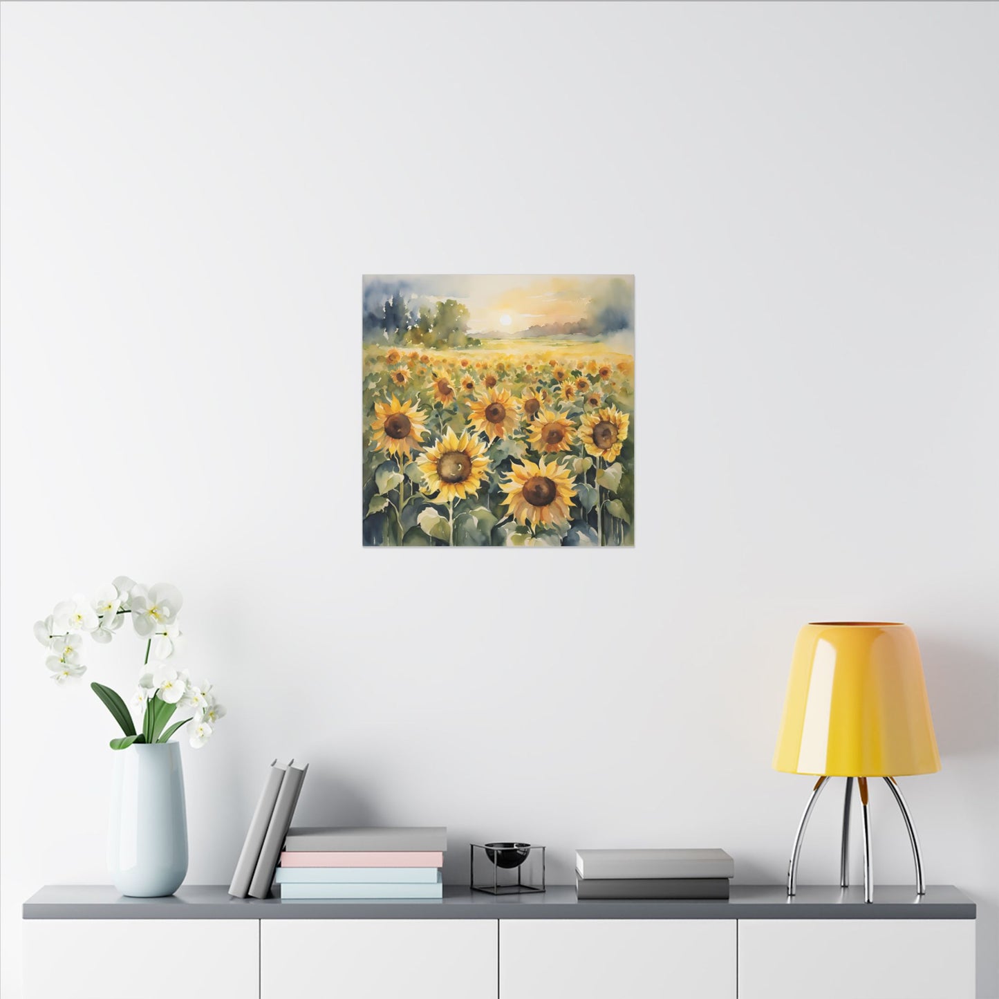 Matte Wall Canvas - Sunflower - Bloom and Grow Collection