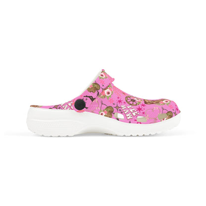 Kid's Foam Clogs - Cowgirl - Bubblegum