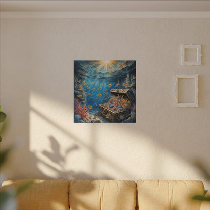 Matte Wall Canvas - Sunken Treasure - Neptune's Nursery Collection