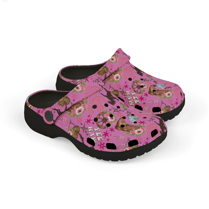 Kid's Foam Clogs - Cowgirl - Bubblegum
