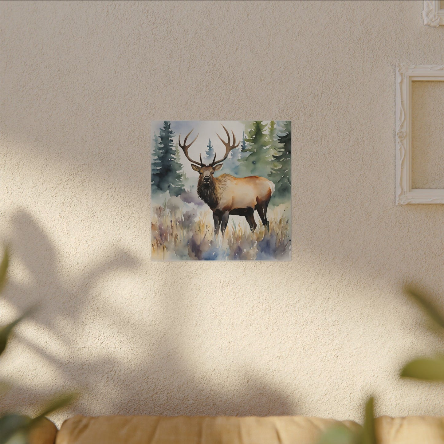 Matte Wall Canvas - Elk - The Great Outdoors Collection