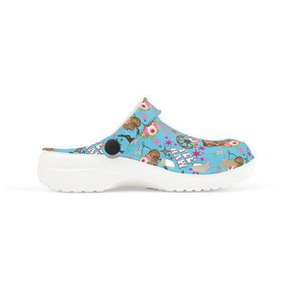 Kid's Foam Clogs - Cowgirl - Light Blue