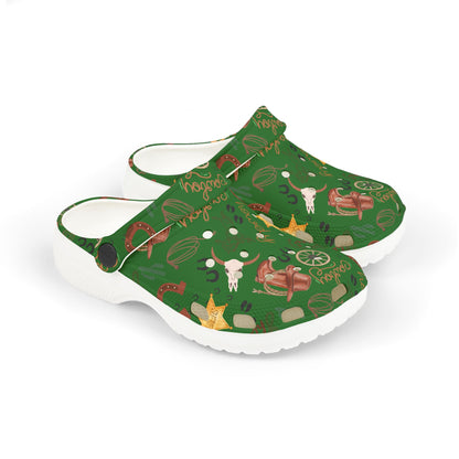 Kid's Foam Clogs - Cowboy - Forest