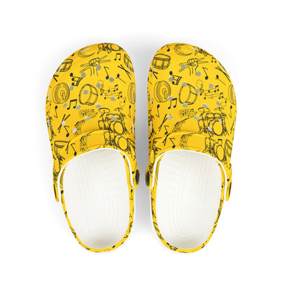 Kid's Foam Clogs - Drums - Gold