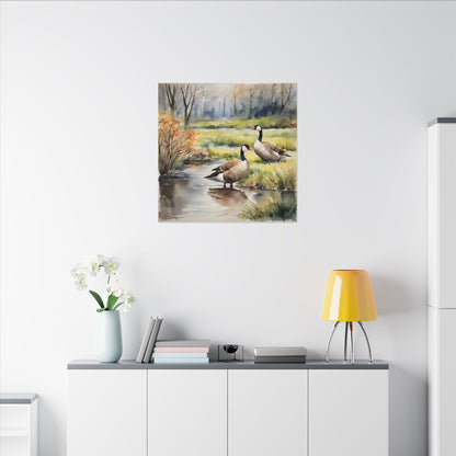 Matte Wall Canvas - Geese - The Great Outdoors Collection