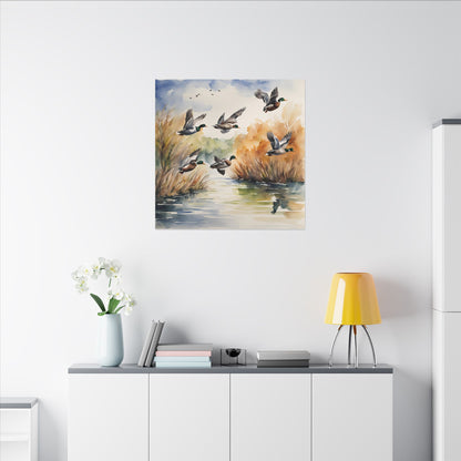 Matte Wall Canvas - Ducks - The Great Outdoors Collection