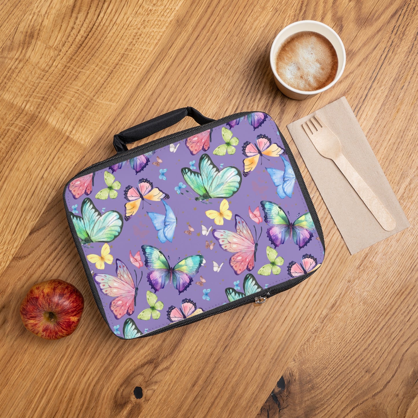 Lunch Bag - Butterflies - Lavender