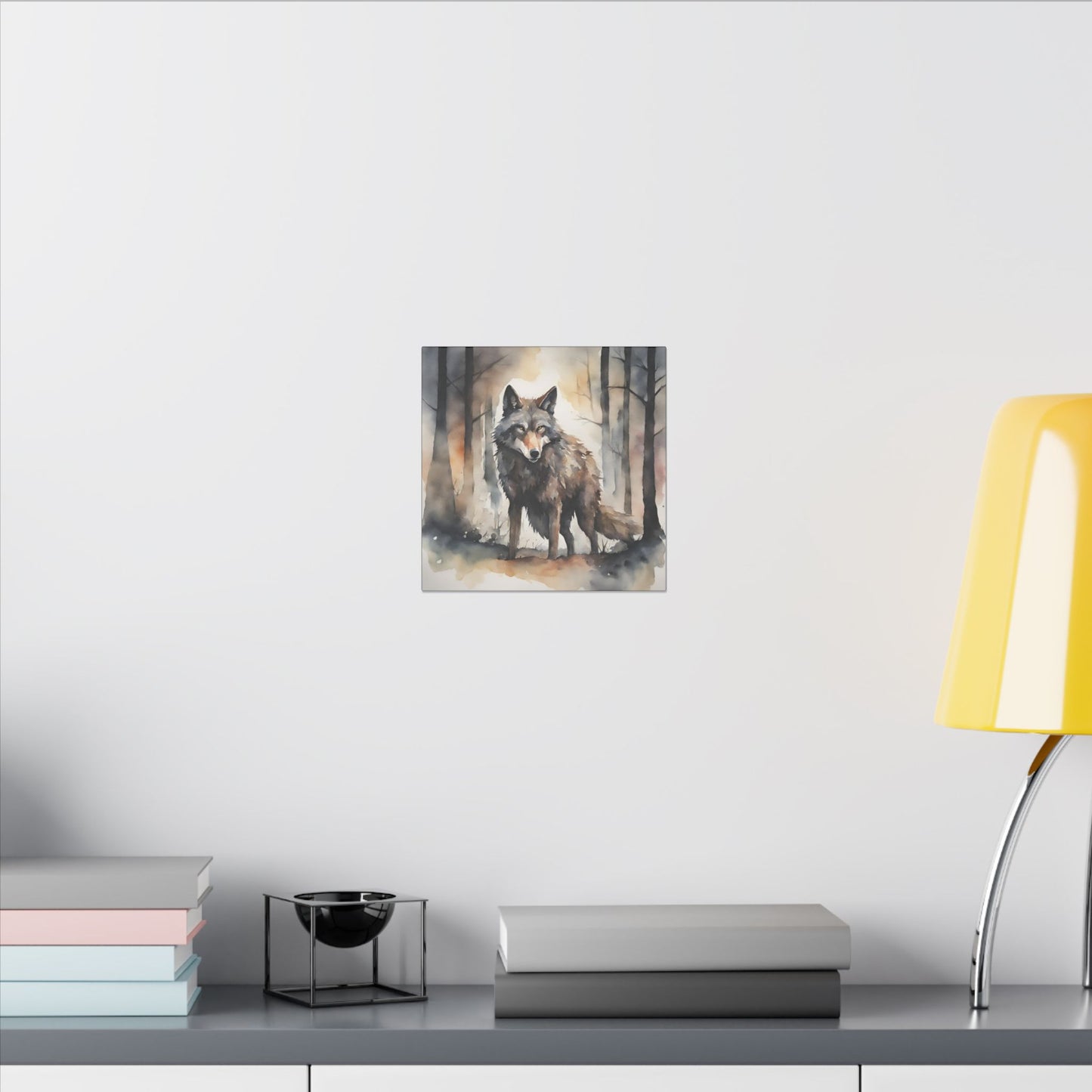 Matte Wall Canvas - Big Bad Wolf - Nursery Rhymes Collection