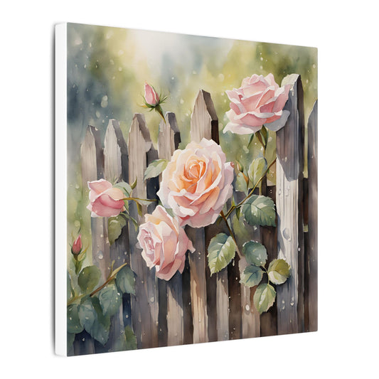 Matte Wall Canvas - Rose - Bloom and Grow Collection