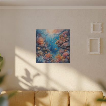 Matte Wall Canvas - Reef Life - Neptune's Nursery Collection