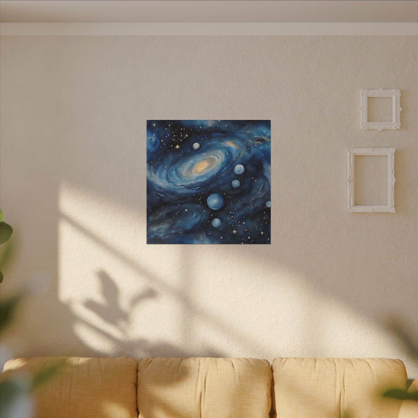 Matte Wall Canvas - Blue Galaxy - Beyond the Stars Collection