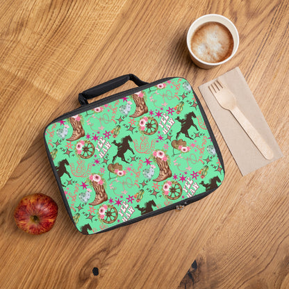 Lunch Bag - Cowgirl - Mint Green