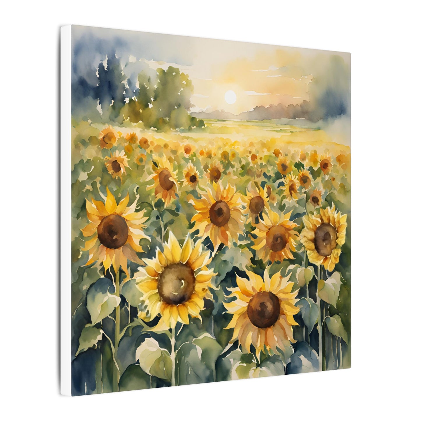 Matte Wall Canvas - Sunflower - Bloom and Grow Collection