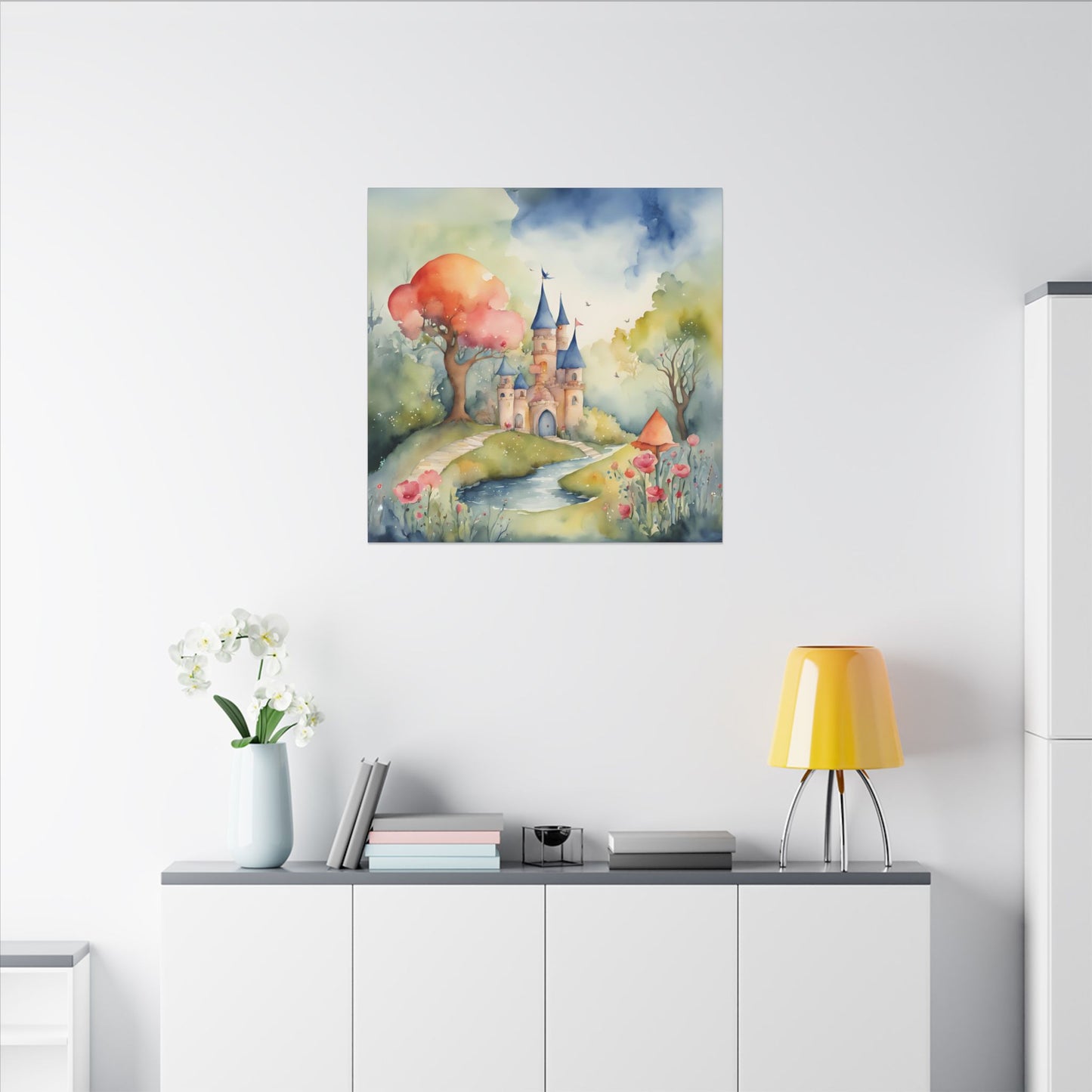 Matte Wall Canvas - Castlescape - Storybook Dreams Collection