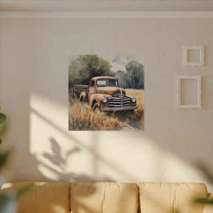Matte Wall Canvas - Good Old Truck - Wheels & Wings Collection