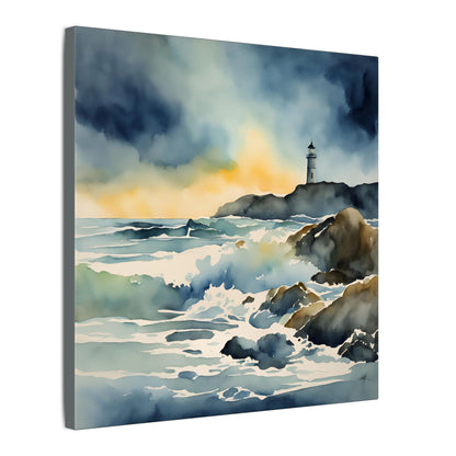 Matte Wall Canvas - Lighthouse - Neptune's Nursery Collection
