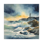 Matte Wall Canvas - Lighthouse - Neptune's Nursery Collection