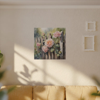 Matte Wall Canvas - Rose - Bloom and Grow Collection