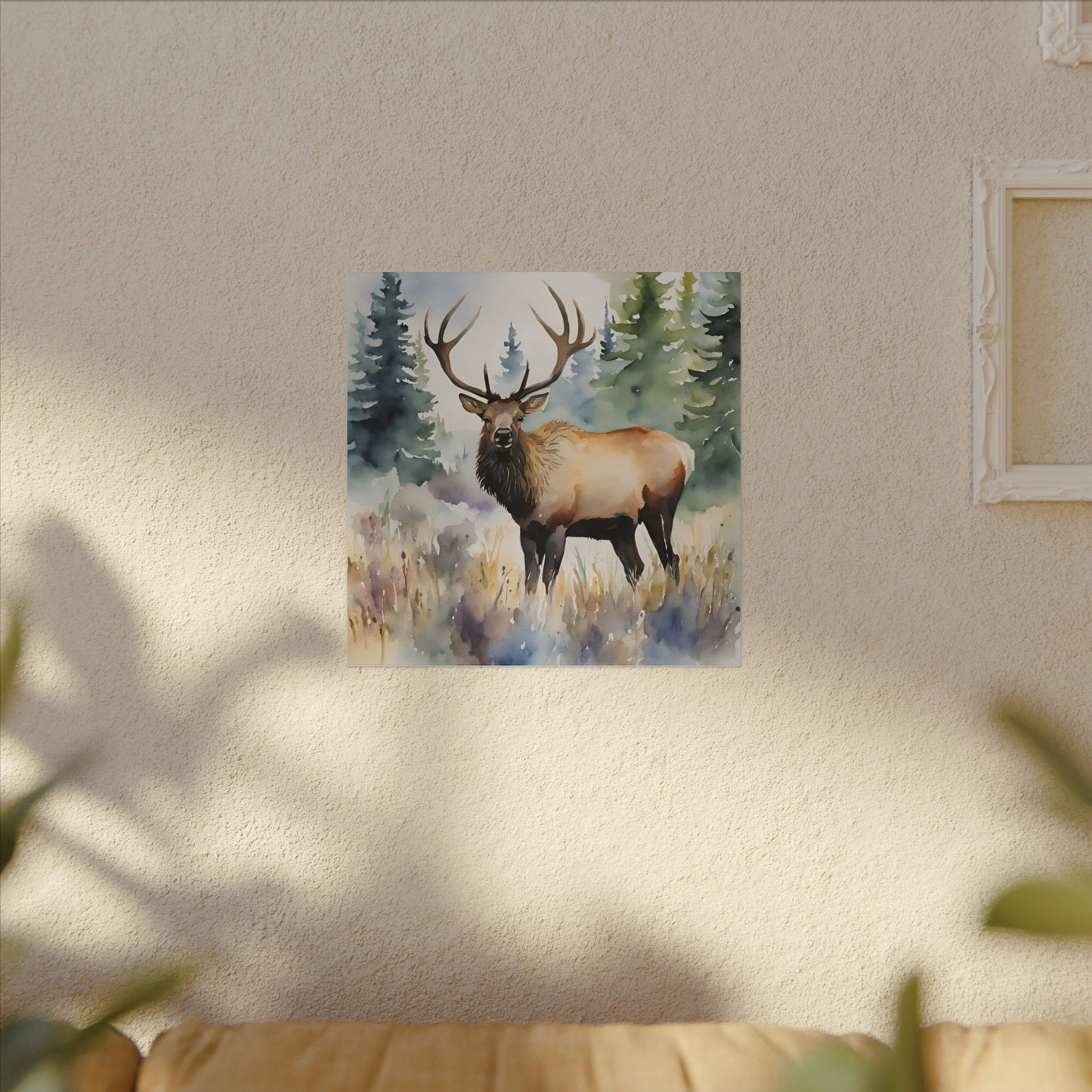 Matte Wall Canvas - Elk - The Great Outdoors Collection
