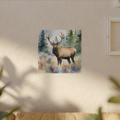 Matte Wall Canvas - Elk - The Great Outdoors Collection