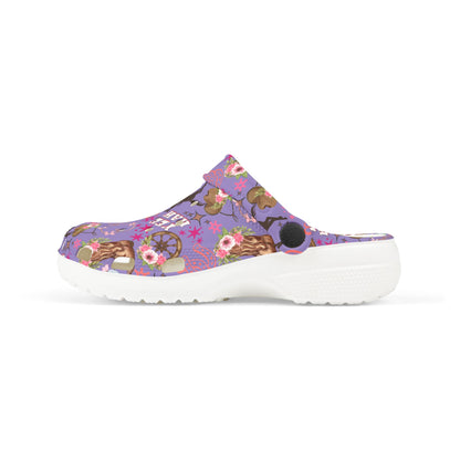 Kid's Foam Clogs - Cowgirl - Lavender