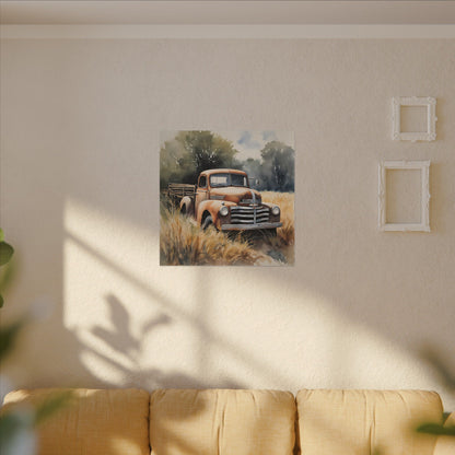 Matte Wall Canvas - Good Old Truck - Wheels & Wings Collection