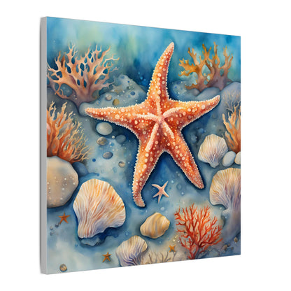 Matte Wall Canvas - Starfish - Neptune's Nursery Collection