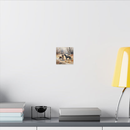Matte Wall Canvas - Hounds - The Great Outdoors Collection