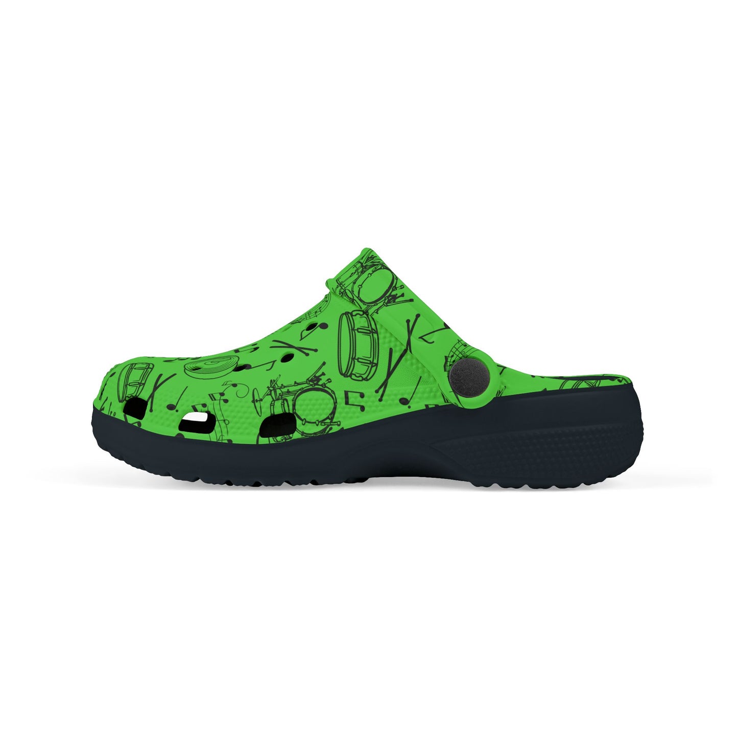 Kid's Foam Clogs - Drums - Screamin' Green