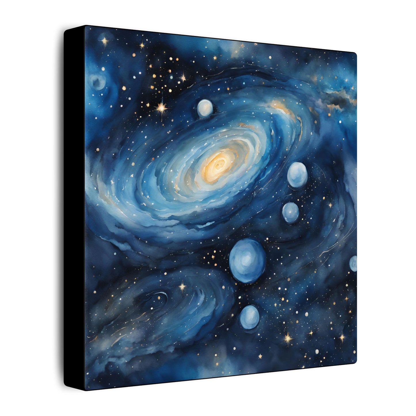 Matte Wall Canvas - Blue Galaxy - Beyond the Stars Collection